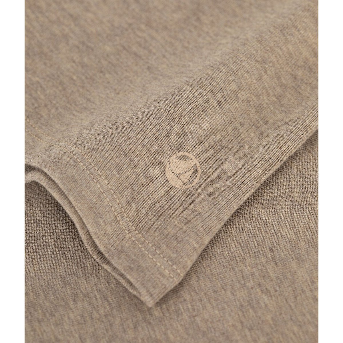 Crew Neck Long Sleeve T-Shirt beige, PETIT BATEAU