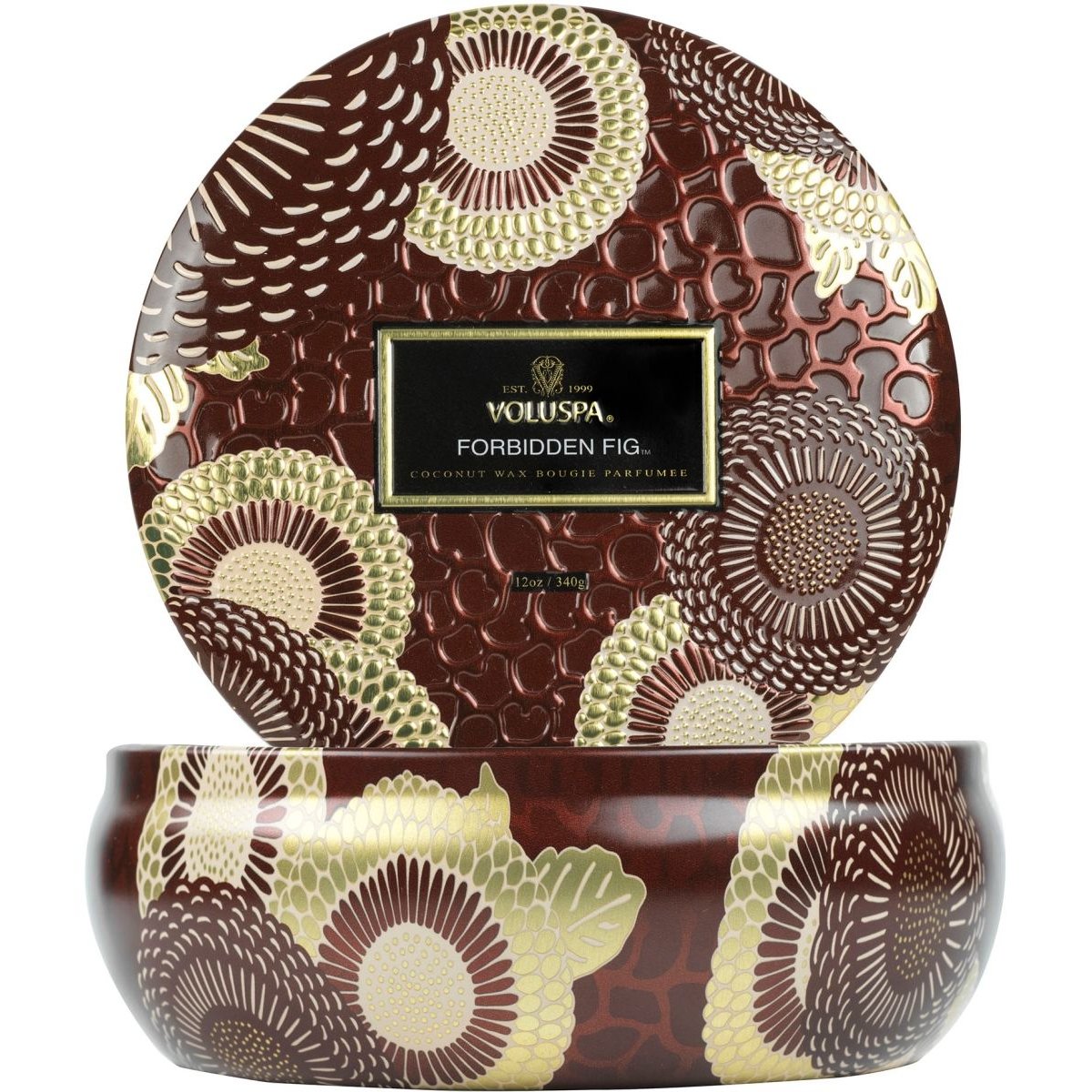 forbidden fig - bougie 3 mèches multicolore, VOLUSPA