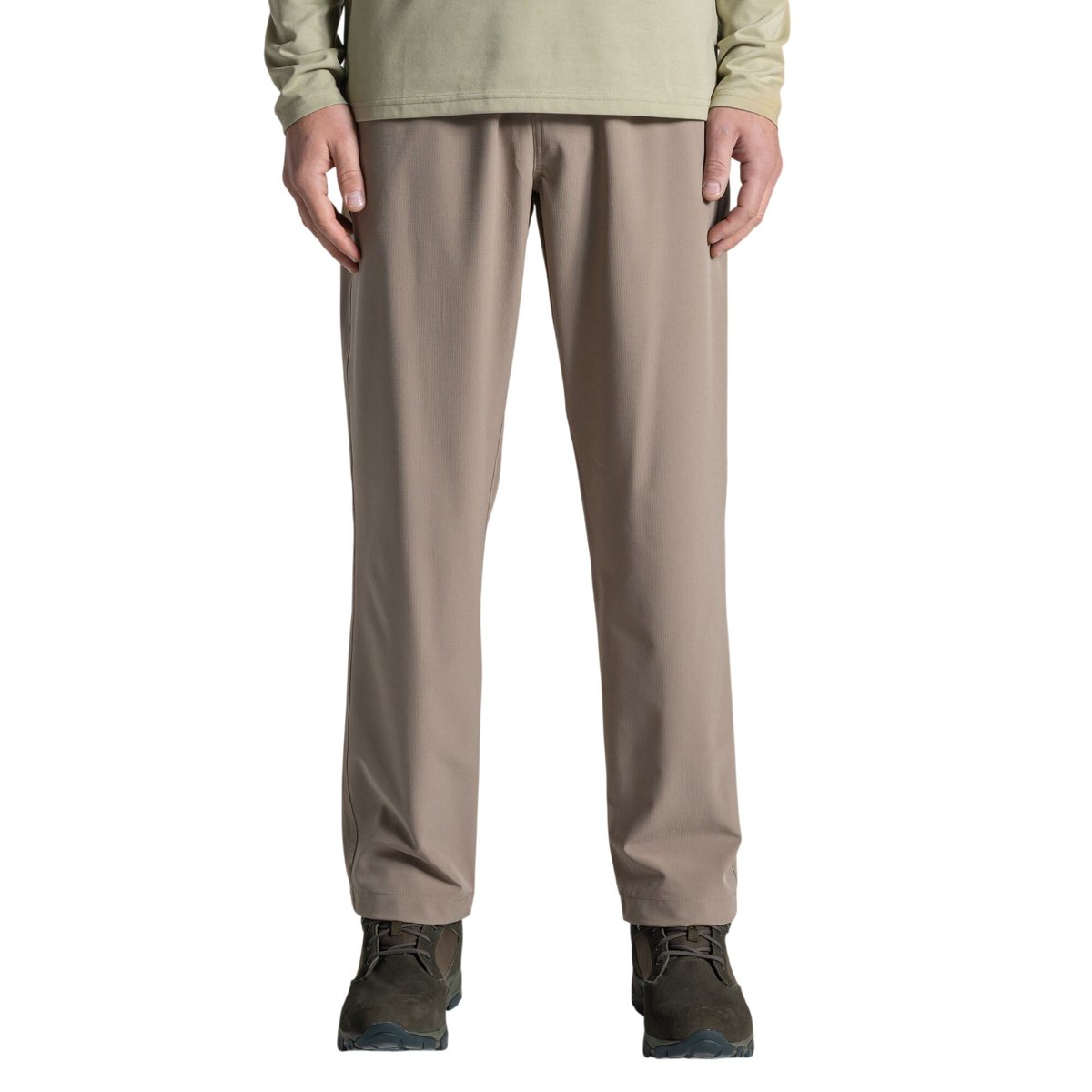 Pantalon uni à taille haute élastiquée SOCCO beige, CRAGHOPPERS