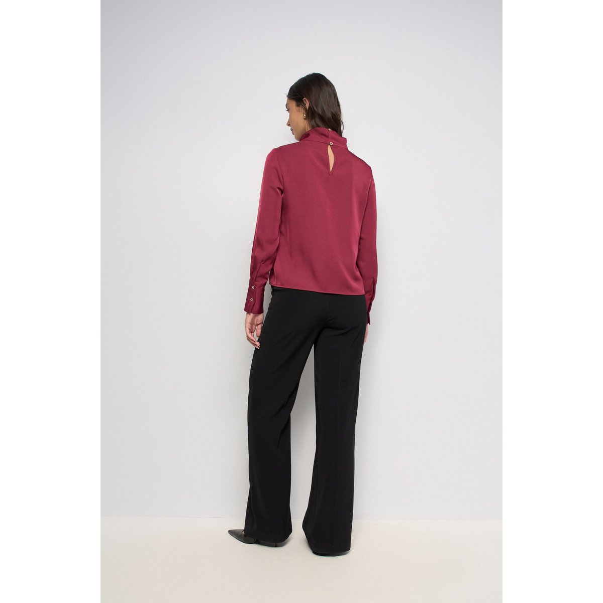 BLOUSE AVEC DÉTAIL MÉTALLIQUE rouge, SALSA JEANS