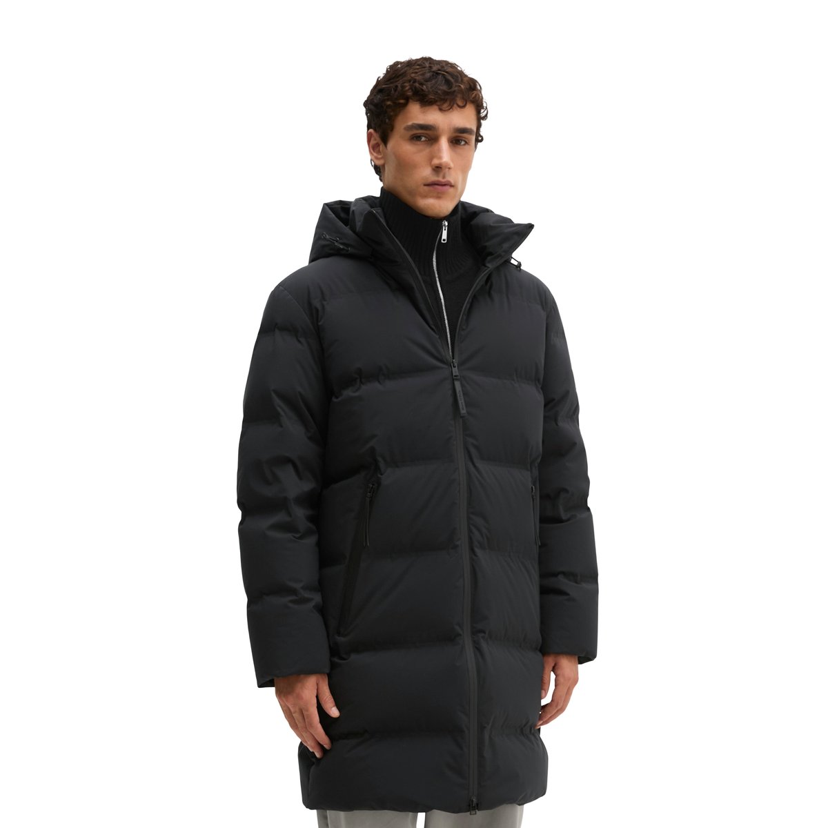 MOP x Function : manteau en duvet, coupe regular léger et hydrofuge noir, MARC O'POLO