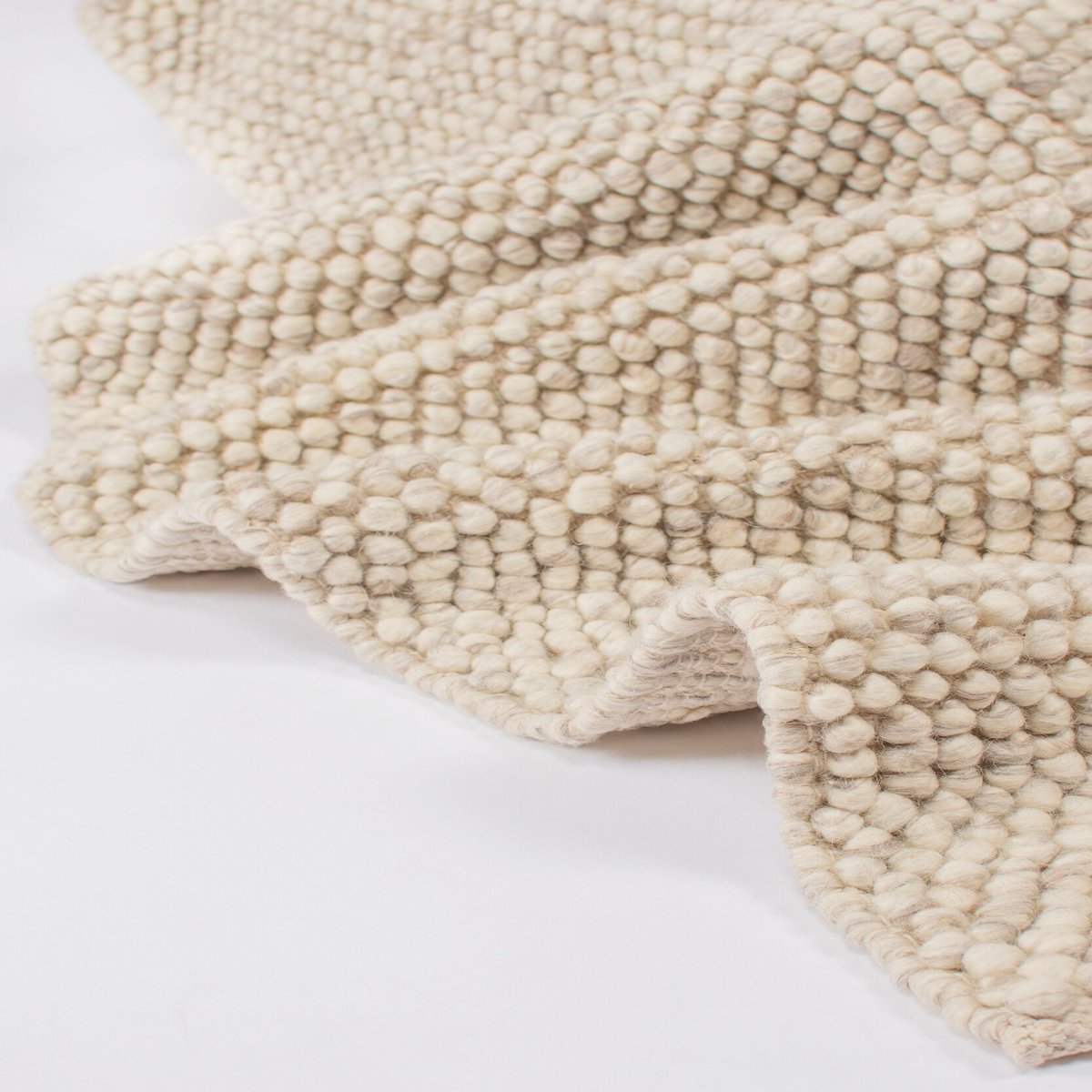 Tapis laine bouclée MINERALS beige, FLAIR RUGS