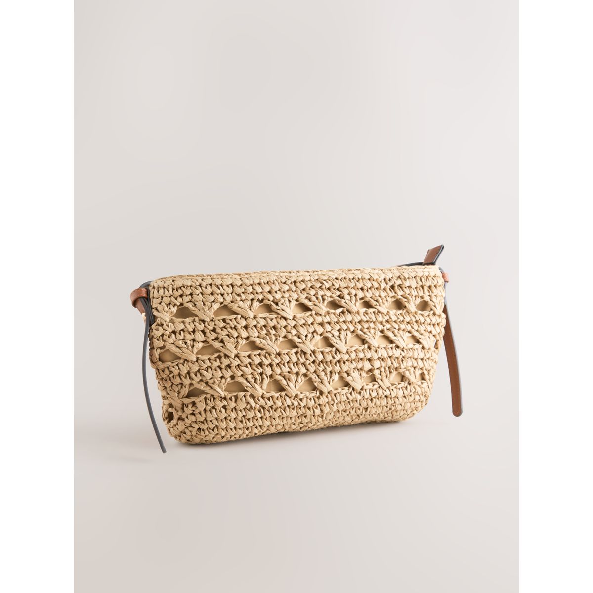 Sac à bandoulière effet raphia naturel, NEXT