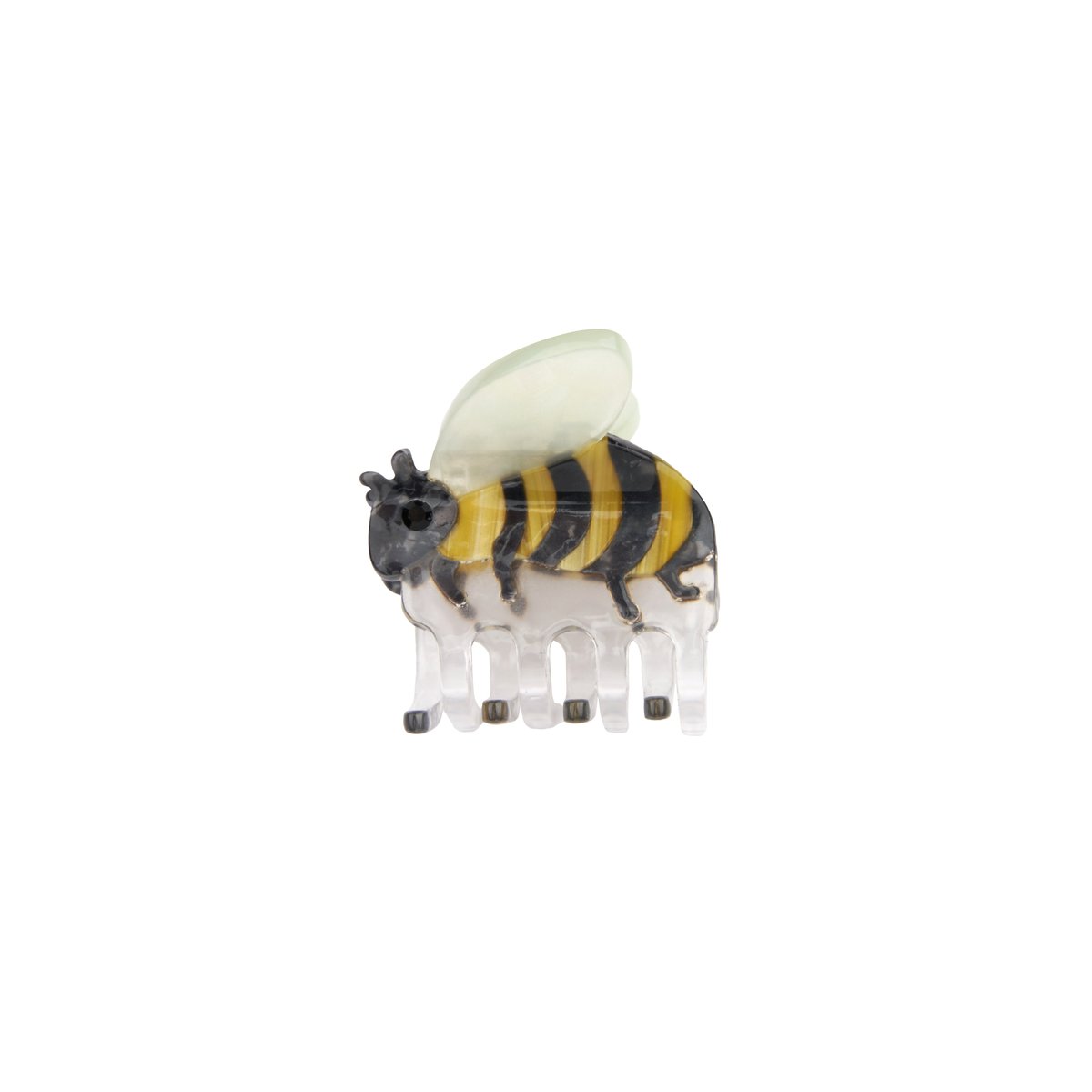Mini pince à cheveux ABEILLE rayé jaune et noir, COUCOU SUZETTE