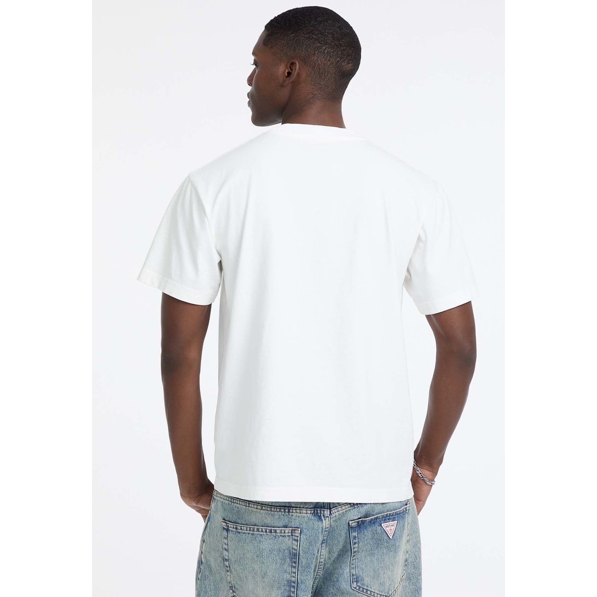 T-Shirt Imprimé Allen Iverson blanc, GUESS JEANS