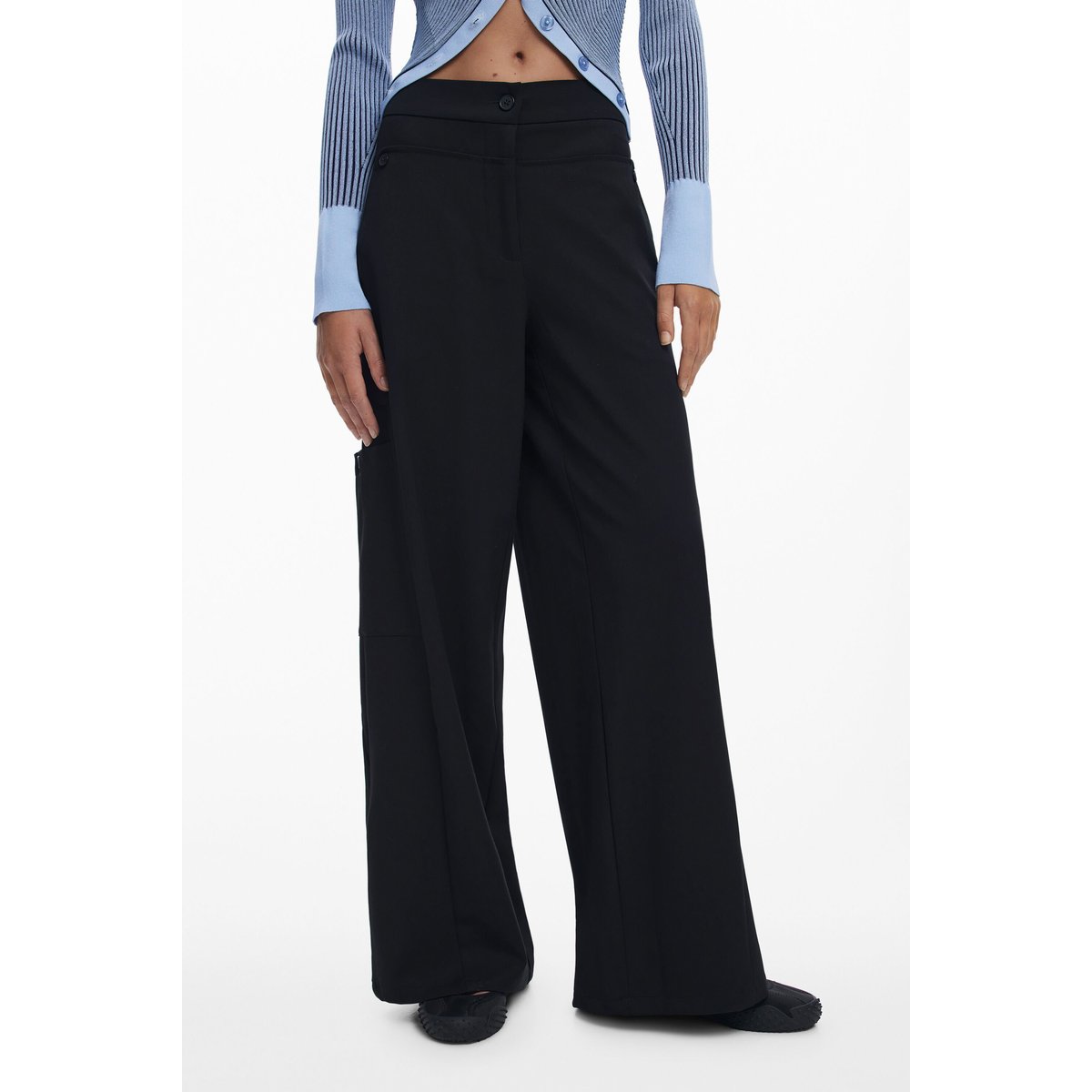 Pantalon tailos Balloon noir, DESIGUAL
