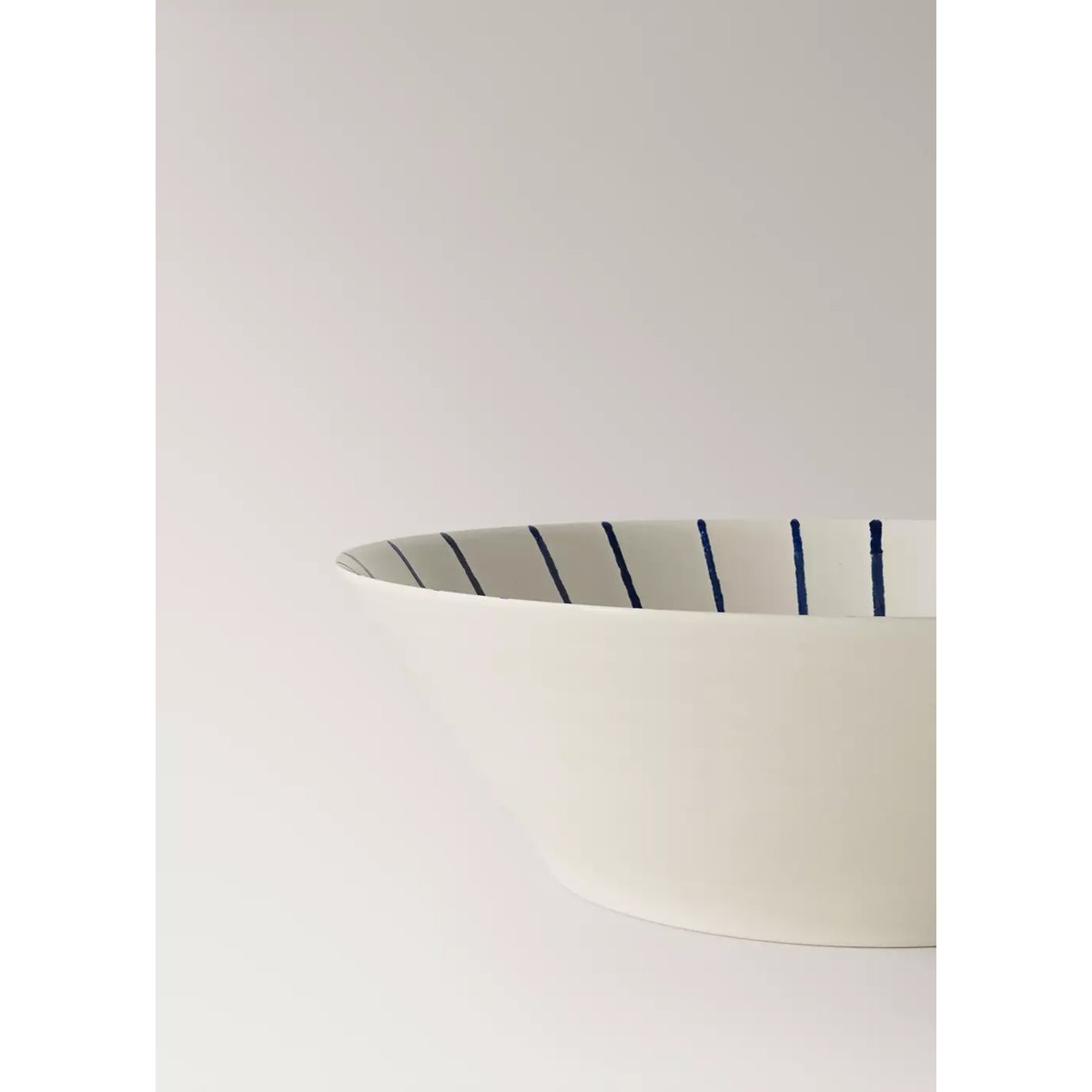 Bol en grès à rayures bleu marine, MANGO HOME