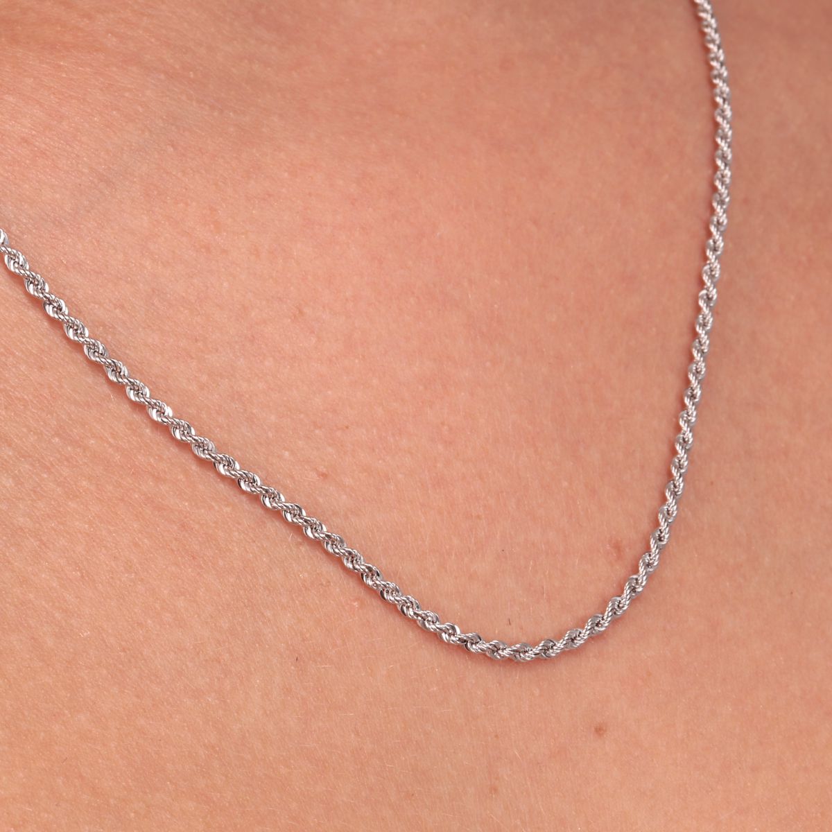 Collier en or blanc 750 CORDA argent, BLUESPIRIT