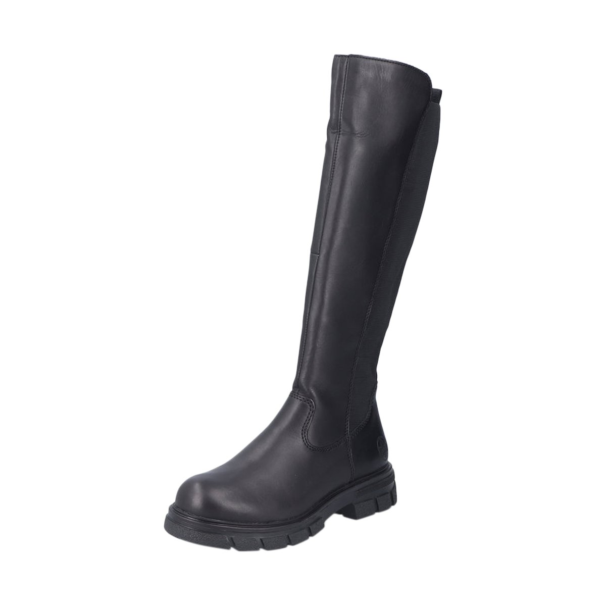 Botte Plate Cuir Turin noir, RIEKER