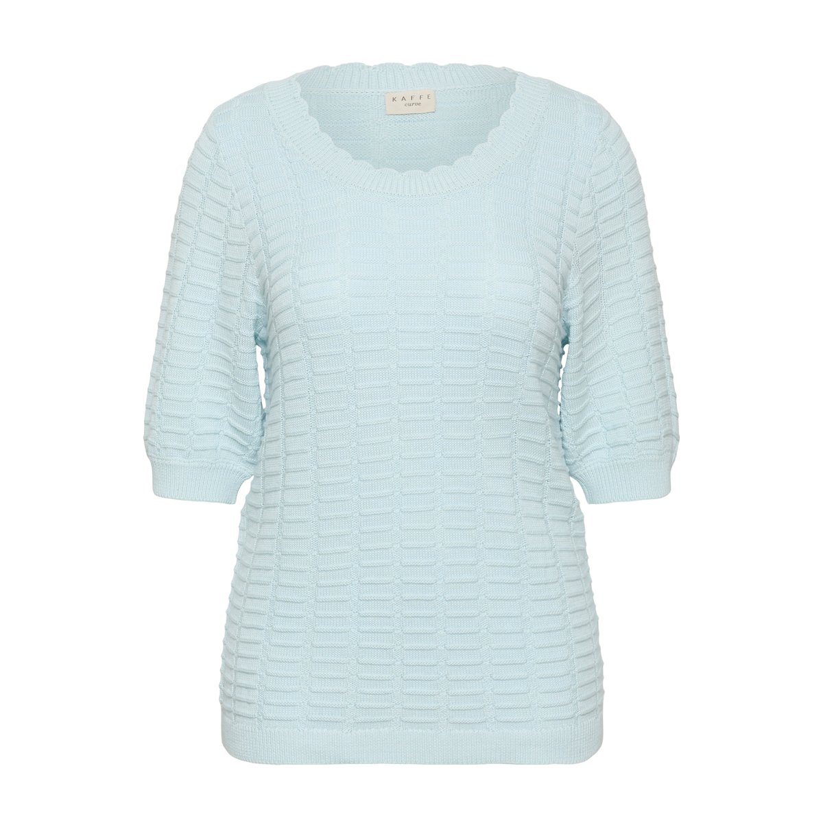 Pullover tricoté bleu nantucket breeze, KAFFE CURVE