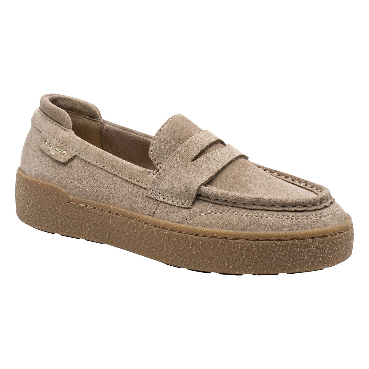 Mokassins "U Snake Moc I", Leder taupe , TAMARIS