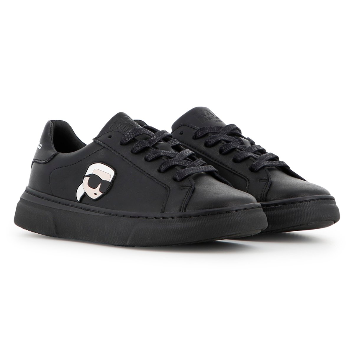 Baskets basse à lacets black, KARL LAGERFELD KIDS