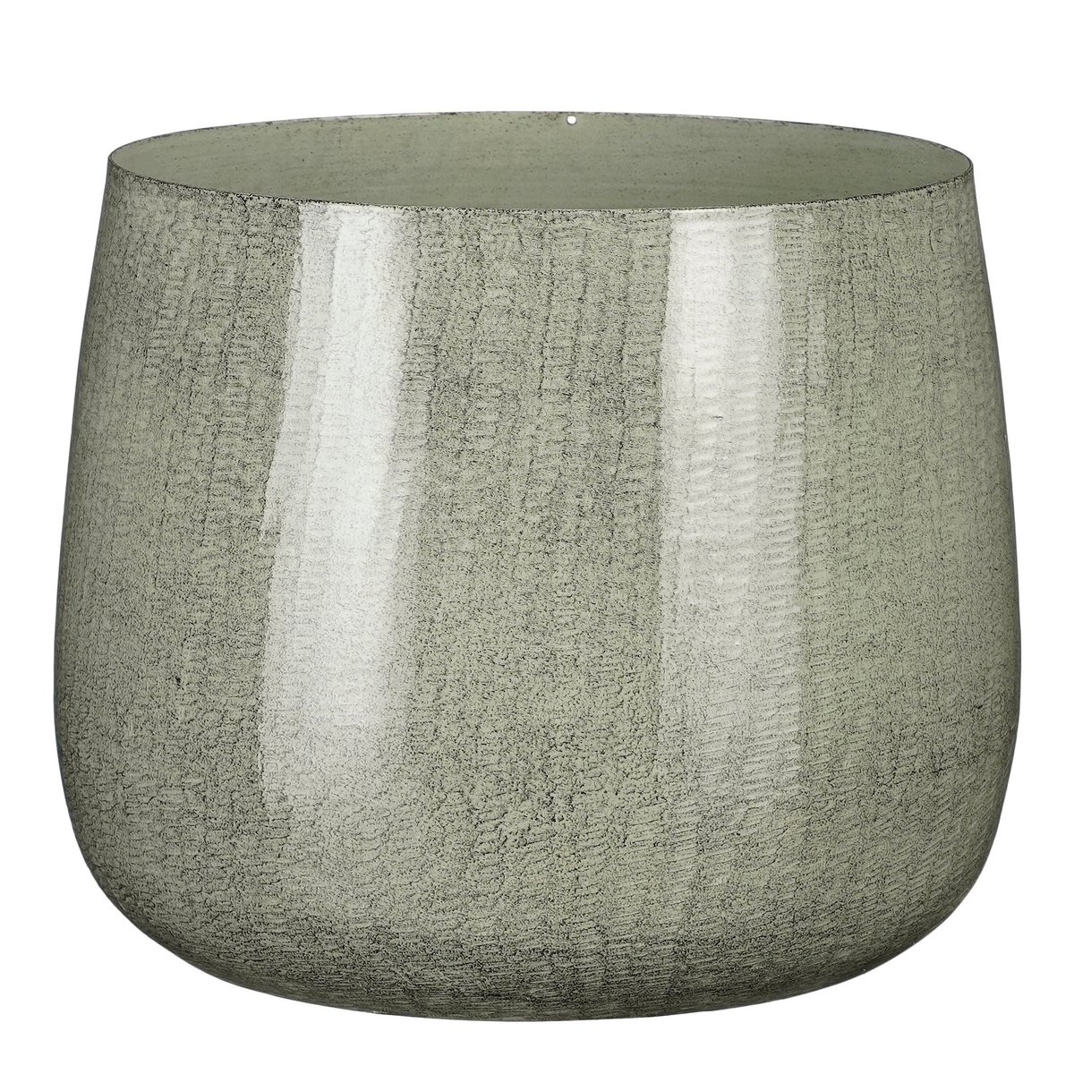 Cache-pot Ø24 cm BENSON gris clair, MICA DECORATIONS