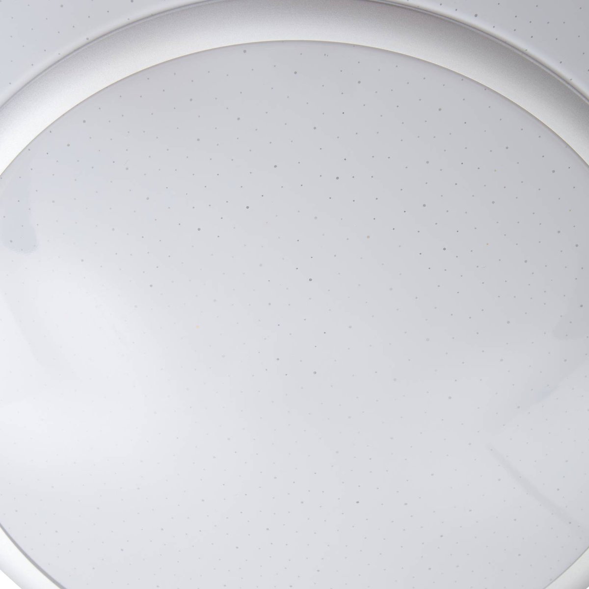 Plafonnier moderneLED, Felecina blanc, argenté, LINDBY