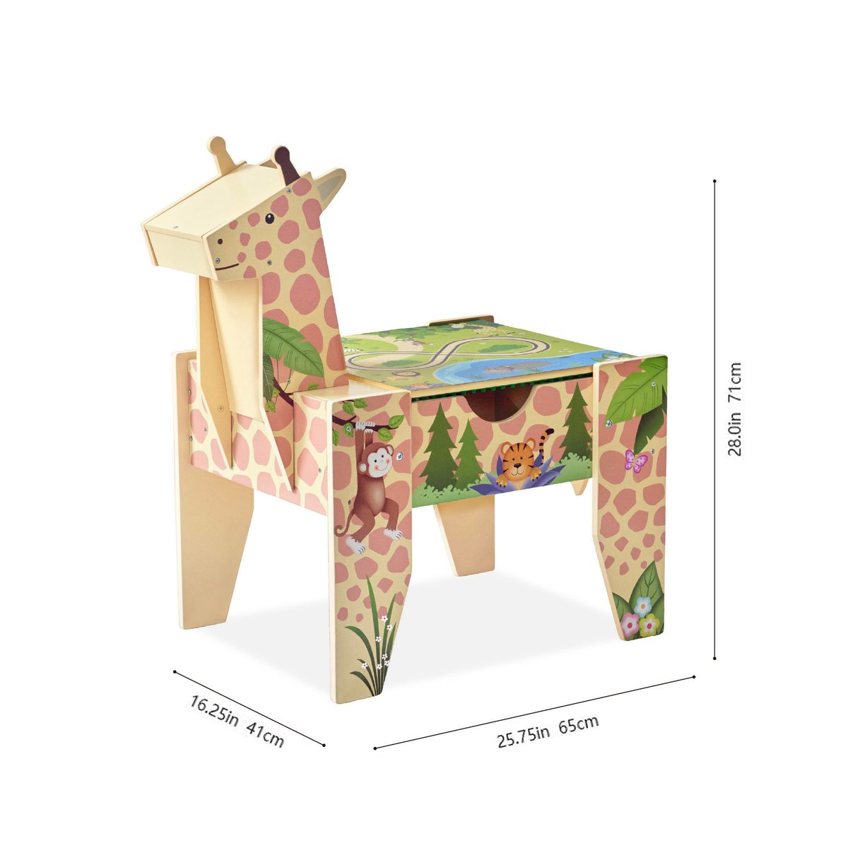Table activités bois 2-en-1, Multicolore multicolore, TEAMSON KIDS