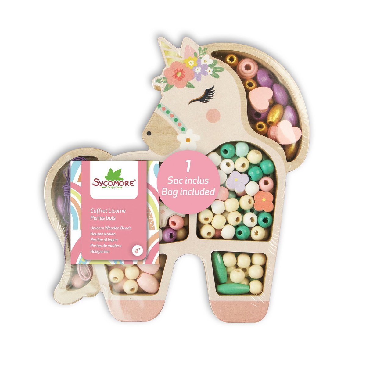 Coffret perles multicolore, SYCOMORE