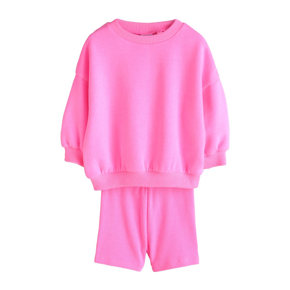 Ensemble sweat et short cycliste rose, NEXT