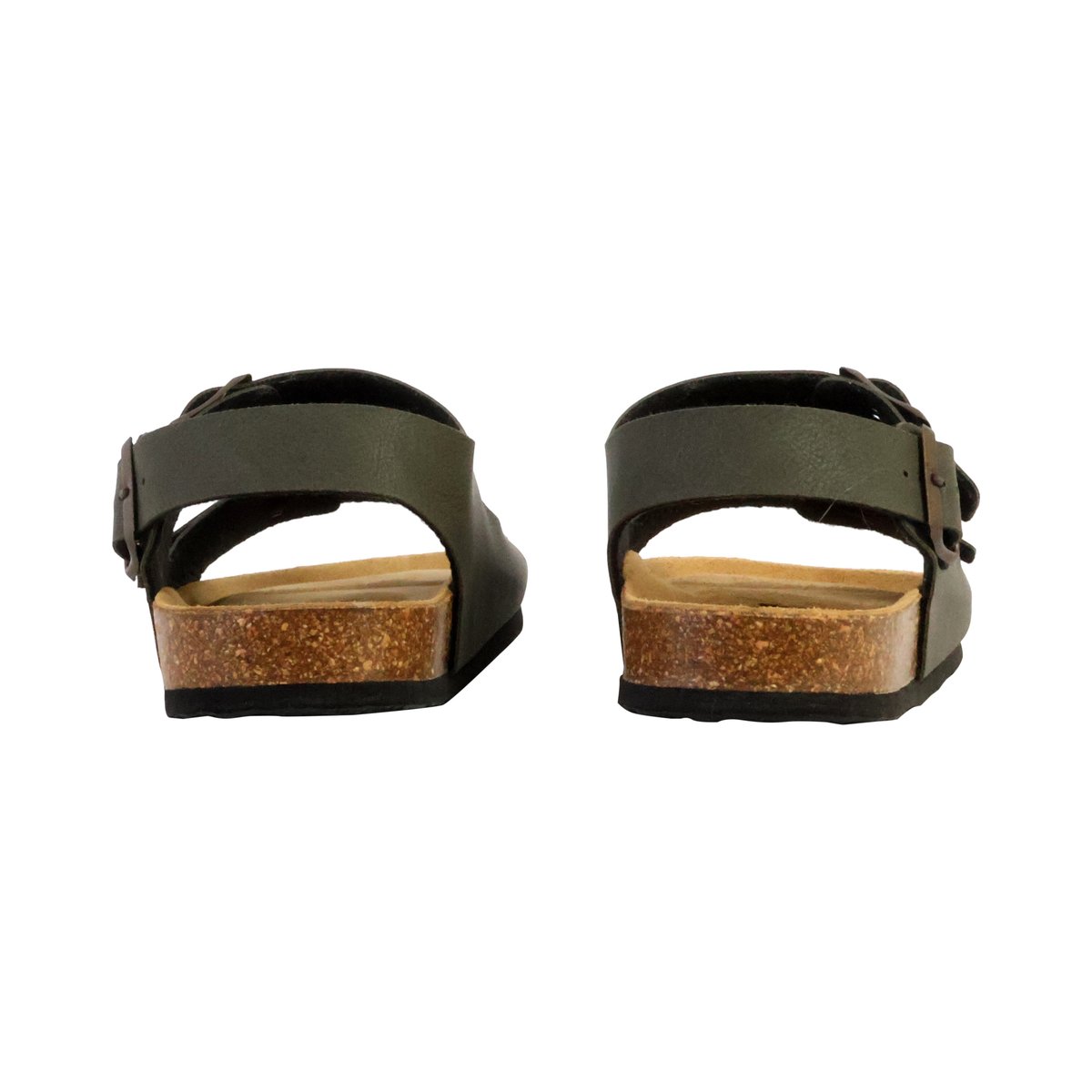 Mules Cuir Baku kaki, PLAKTON