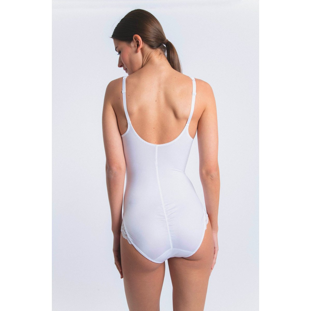 Body en dentelle GABY blanc, MAISON LEJABY