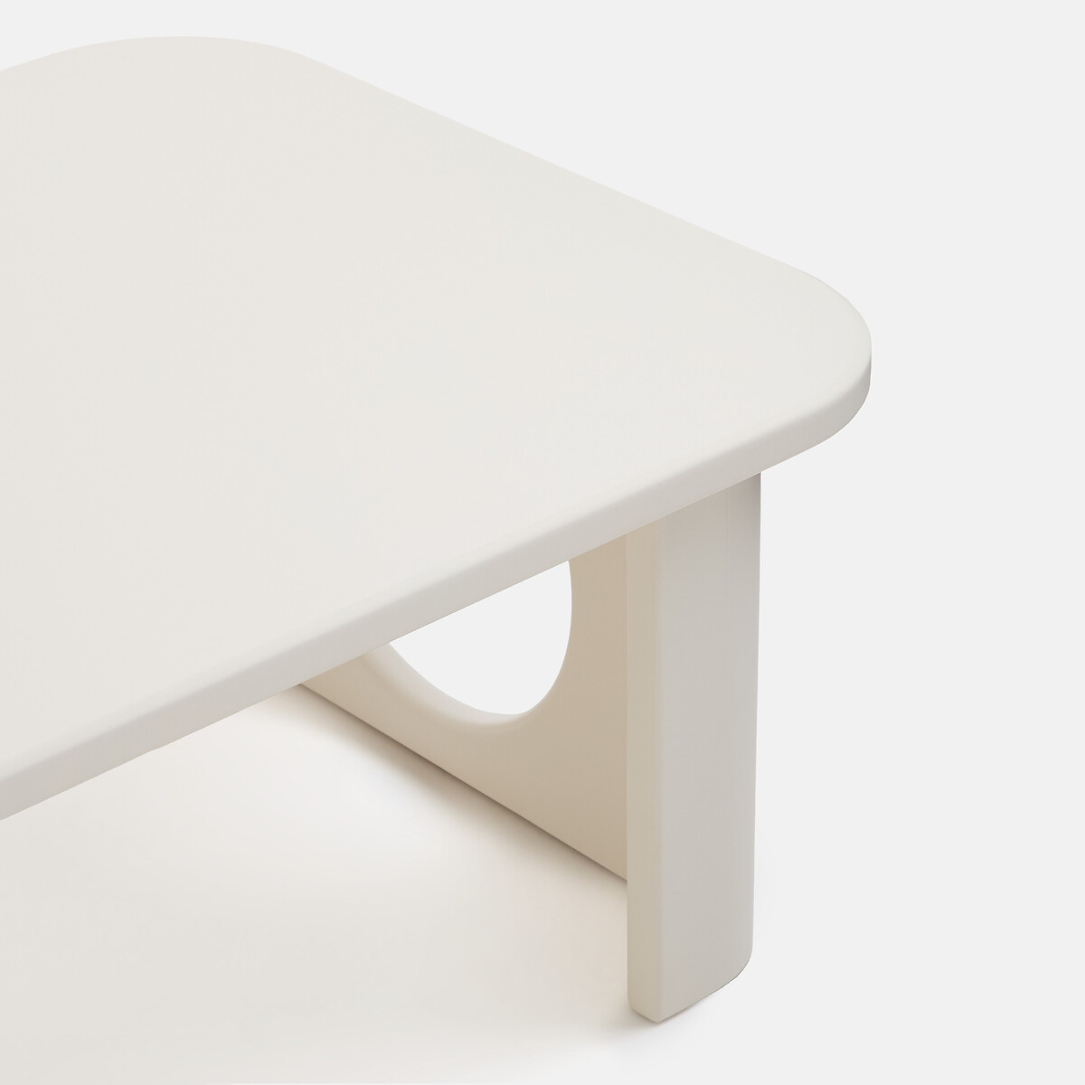 Mesa de centro com pernas esculpidas, comprimento 88 cm, MORTI cru, LA REDOUTE INTERIEURS