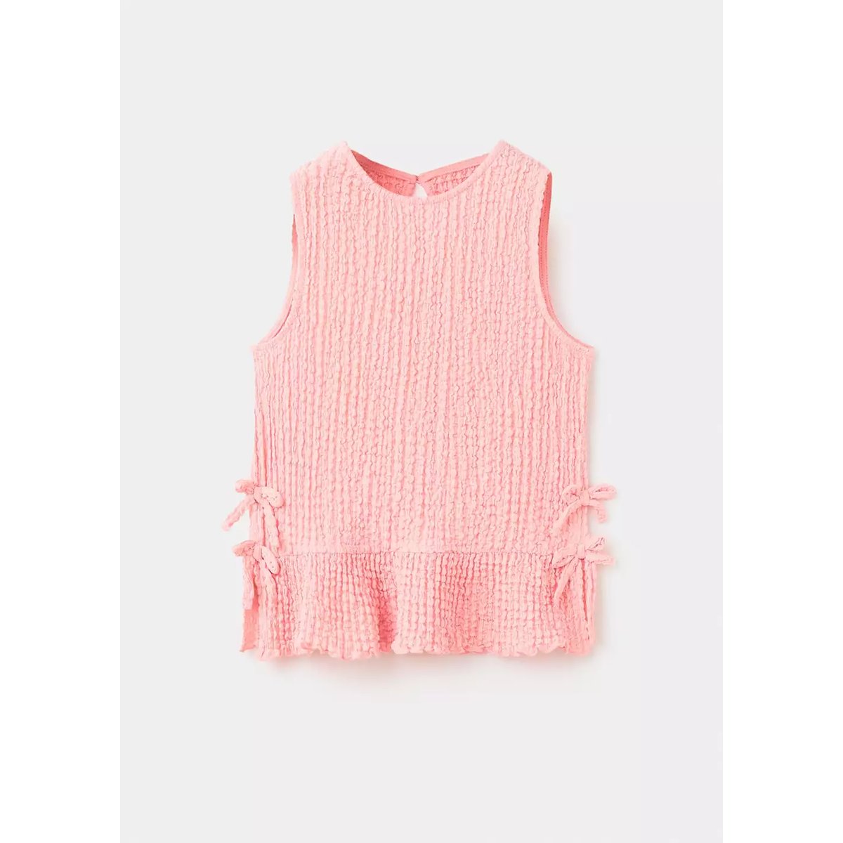 Top froncé nœuds rose, MANGO KIDS