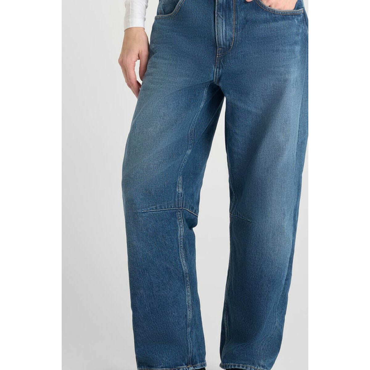 Jeans loose, large balloon , longueur 34 blue, LE TEMPS DES CERISES