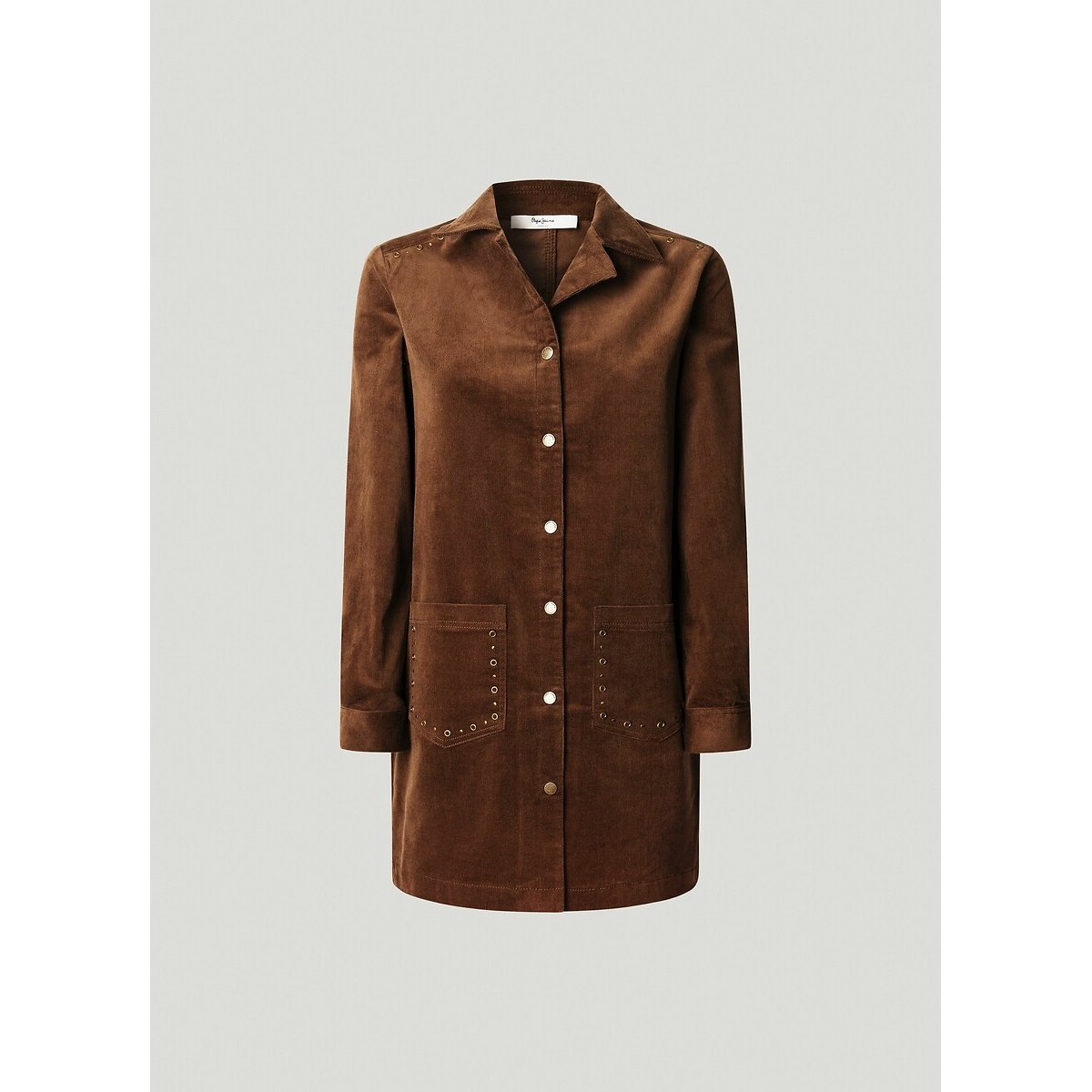 Robe en velours NOELIA marron, PEPE JEANS