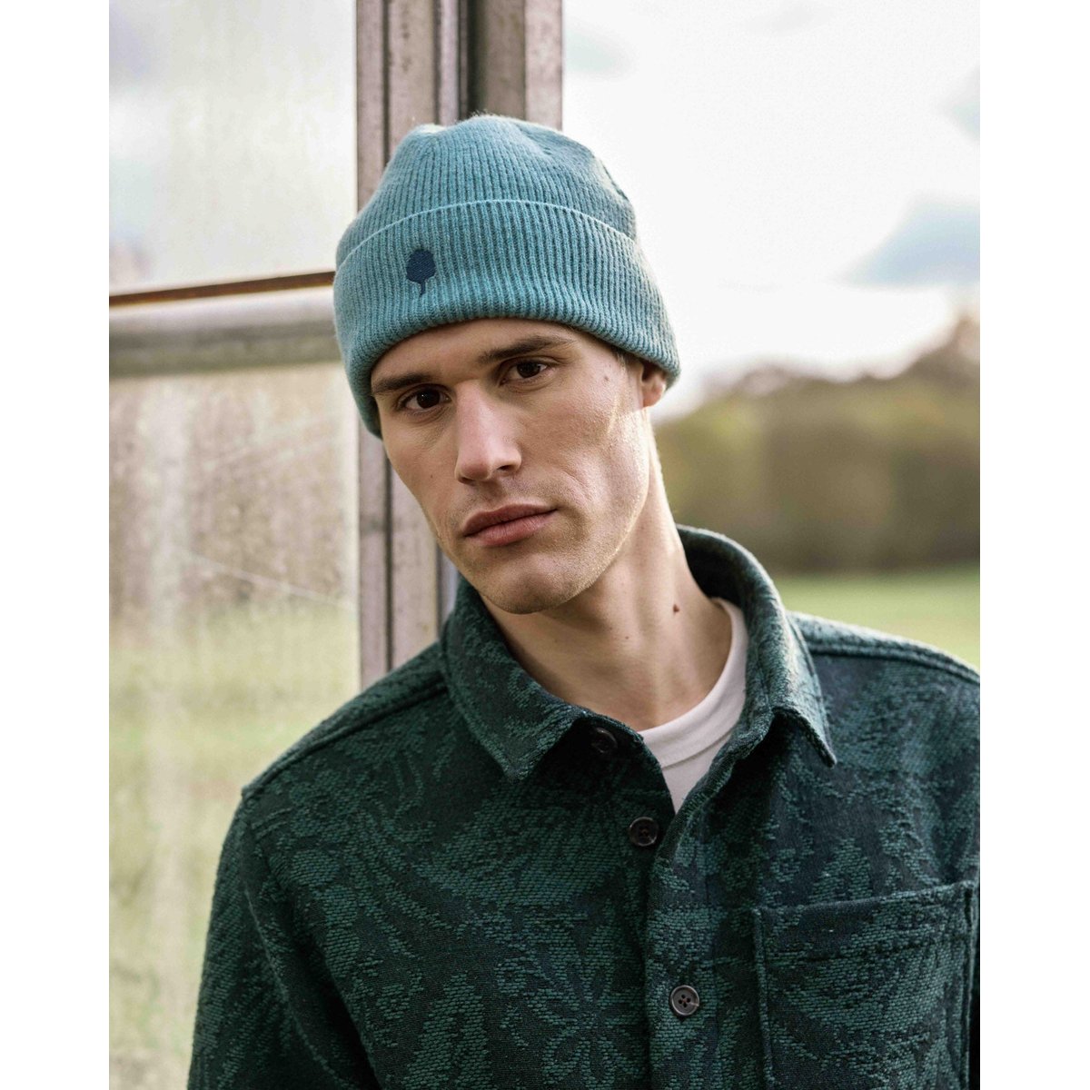 Bonnet laine BEANIE bleu, FAGUO