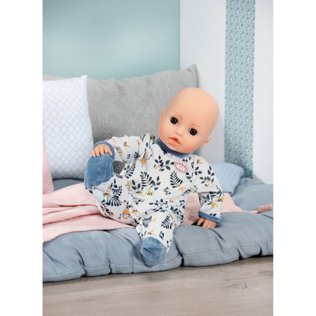 Combinaison Baby Annabell feuilles bleues 43 cm bleu, ZAPF CREATION