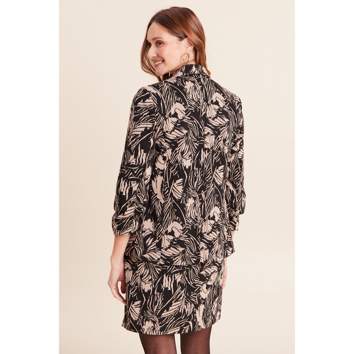 Veste cintrée manches longues doublée noir, BREAL