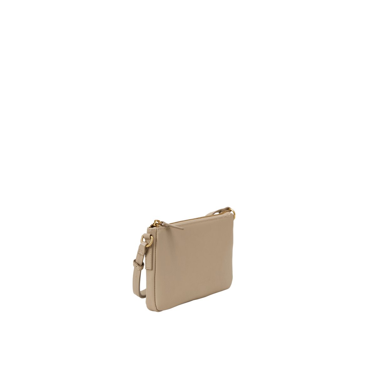Sac à bandoulière XS, modèle Fuana en cuir de vachette de qualité supérieure taupe, MARC O'POLO
