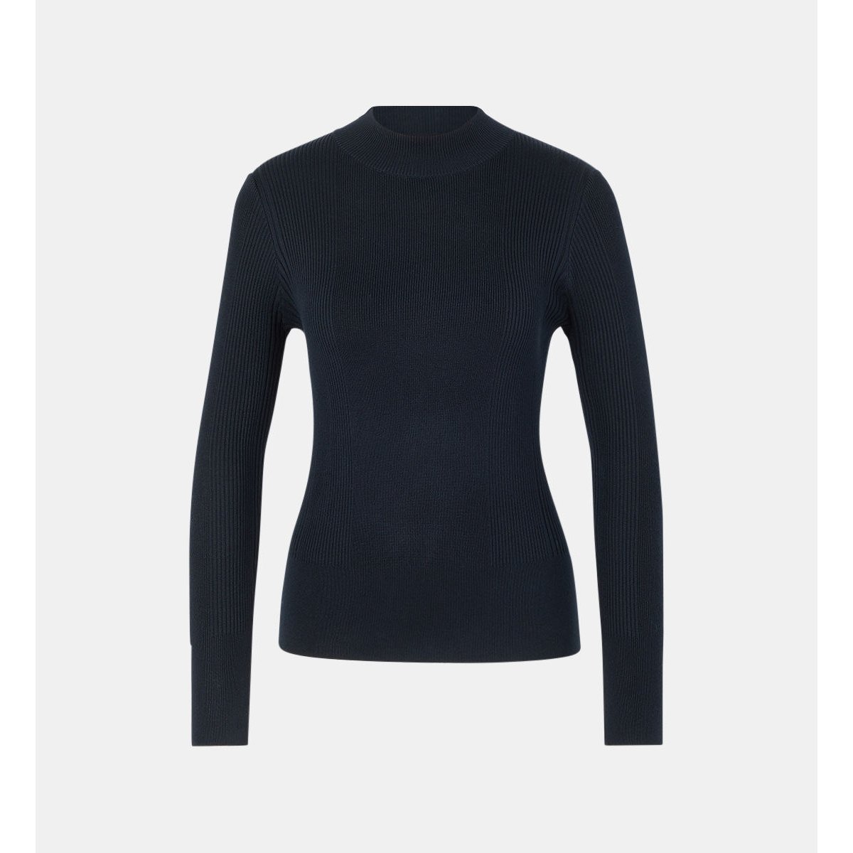 Pull bya ajusté côtelé ecovero® bleu marine, GALERIES LAFAYETTE