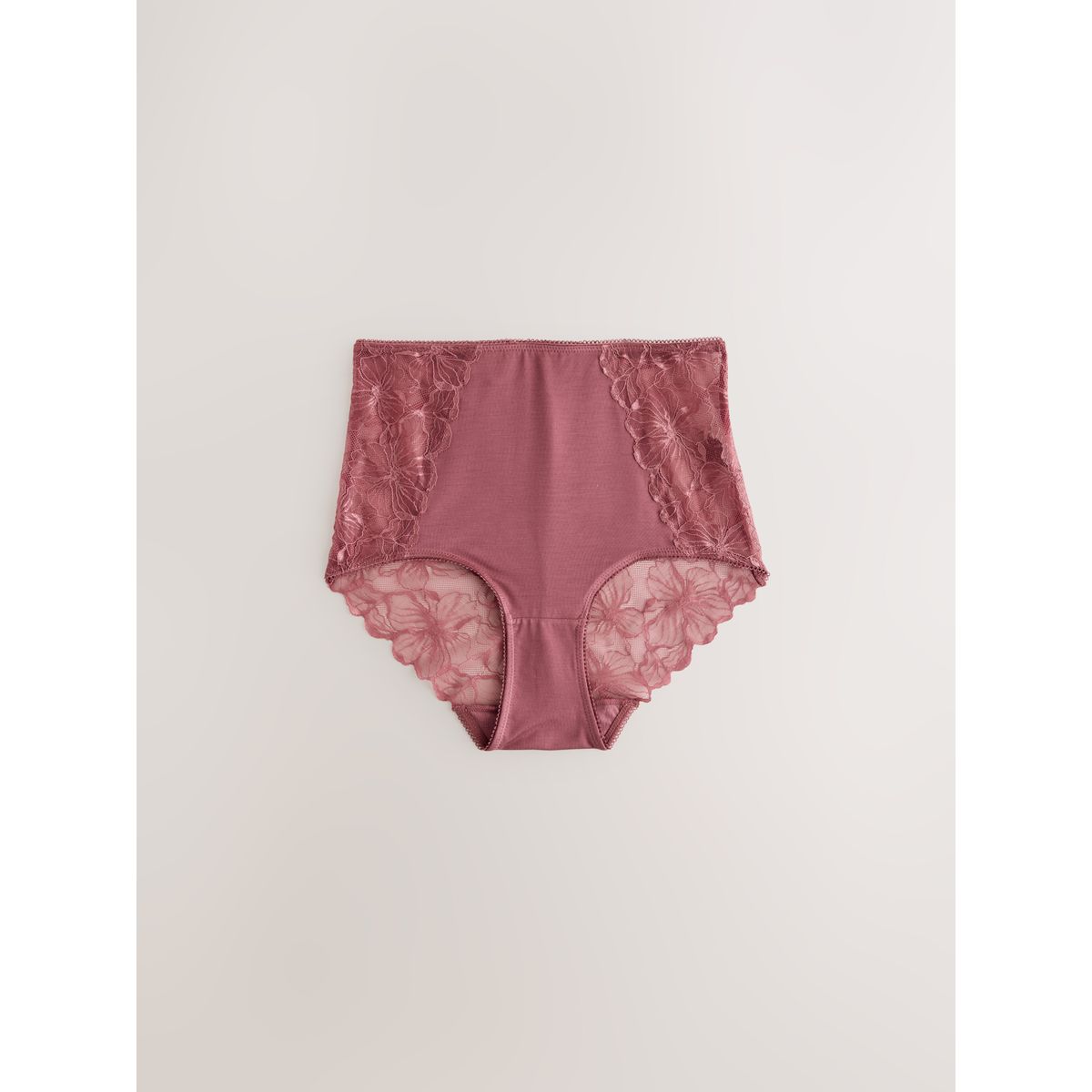 Culotte en dentelle et modal, lot de 5 nude chocolat/baies/bleu/rose pastel, NEXT