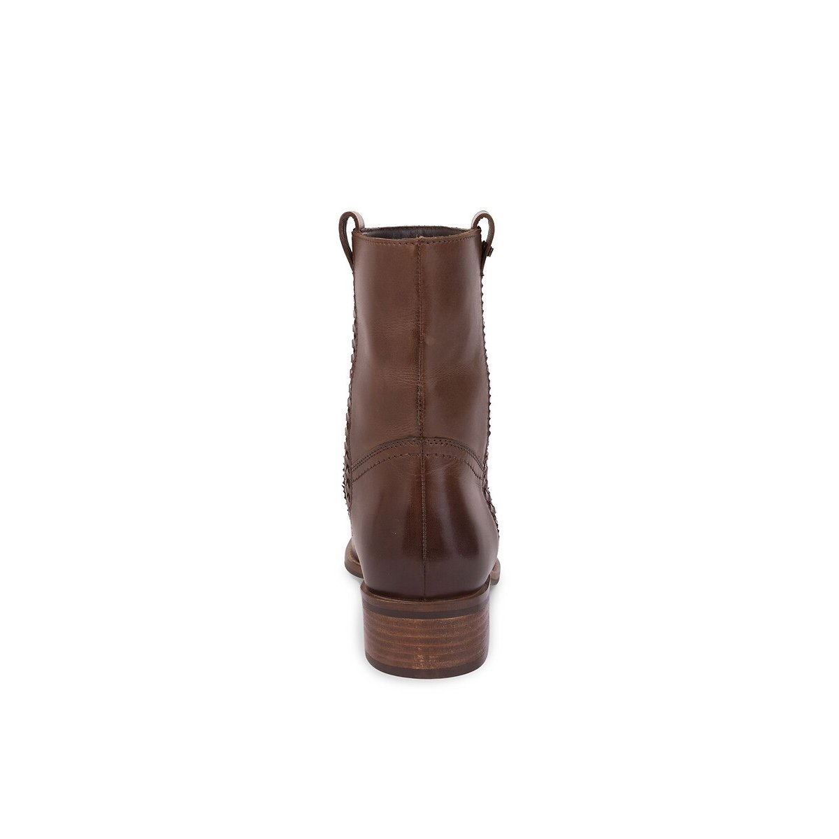 Victoria Flat Leather Ankle Boots brown, LES TROPEZIENNES PAR M.BELARBI