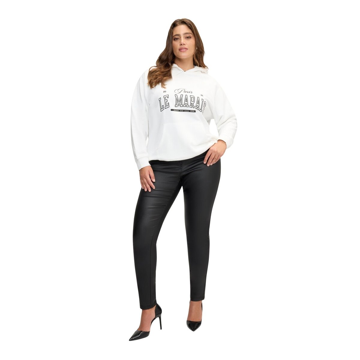 Pantalon slim noir, FIORELLA RUBINO