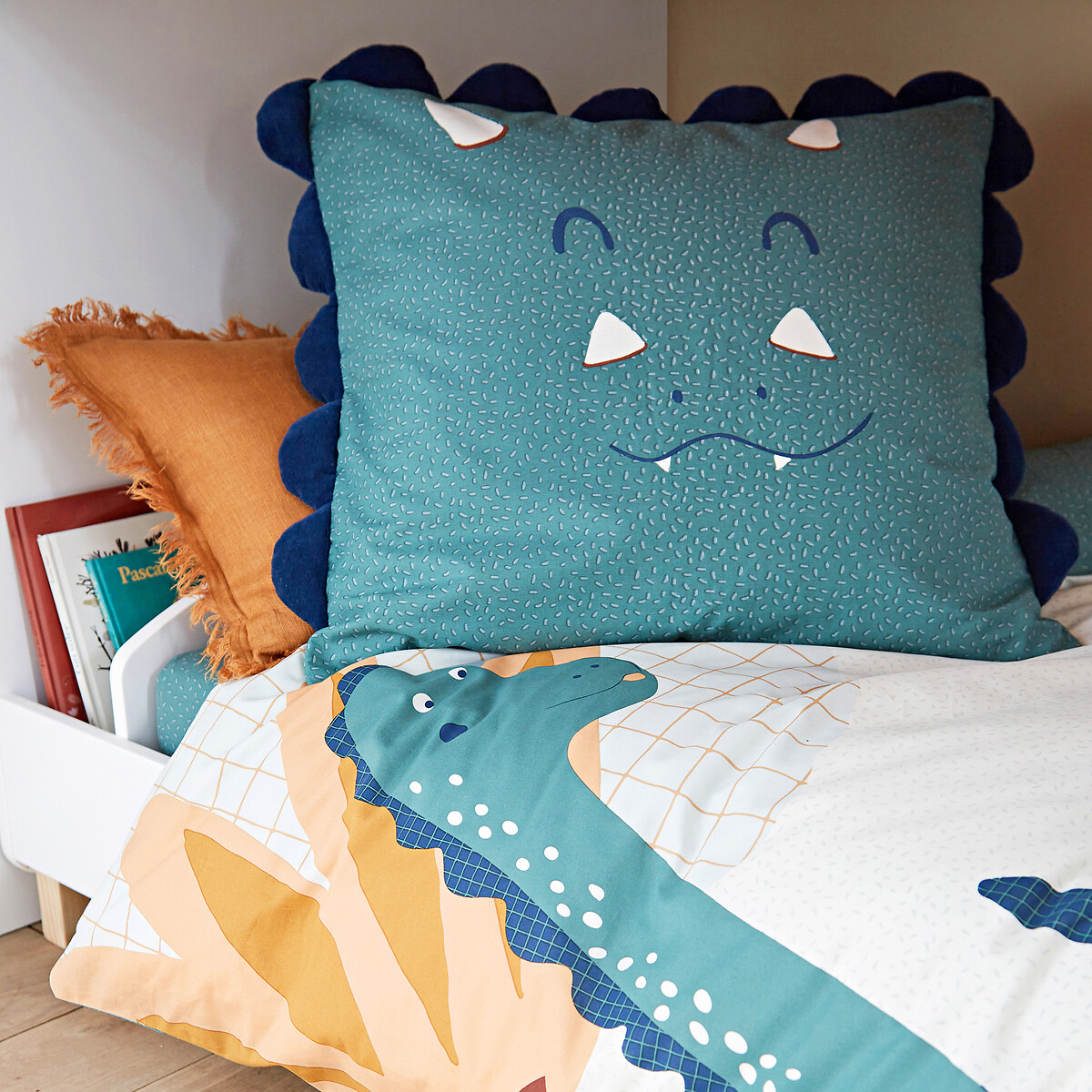 Taie d'oreiller coton, Little Dino imprimé, LA REDOUTE INTERIEURS