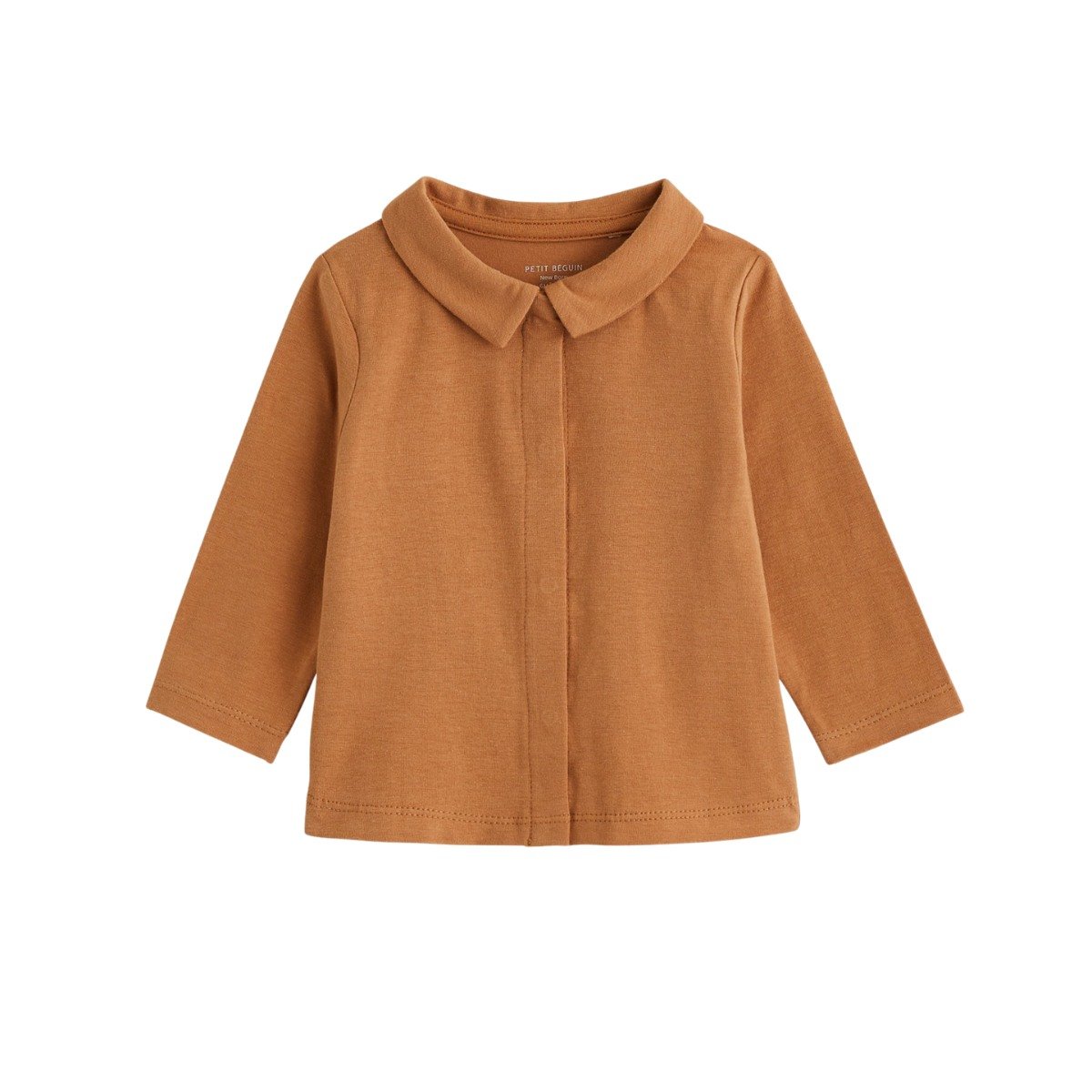 Ensemble salopette bébé en sherpa et t-shirt Caramel ecru, PETIT BEGUIN