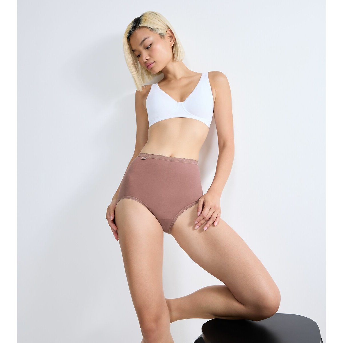 Pack of 3 Basic+ Maxi Knickers navy+cocoa+white, SLOGGI