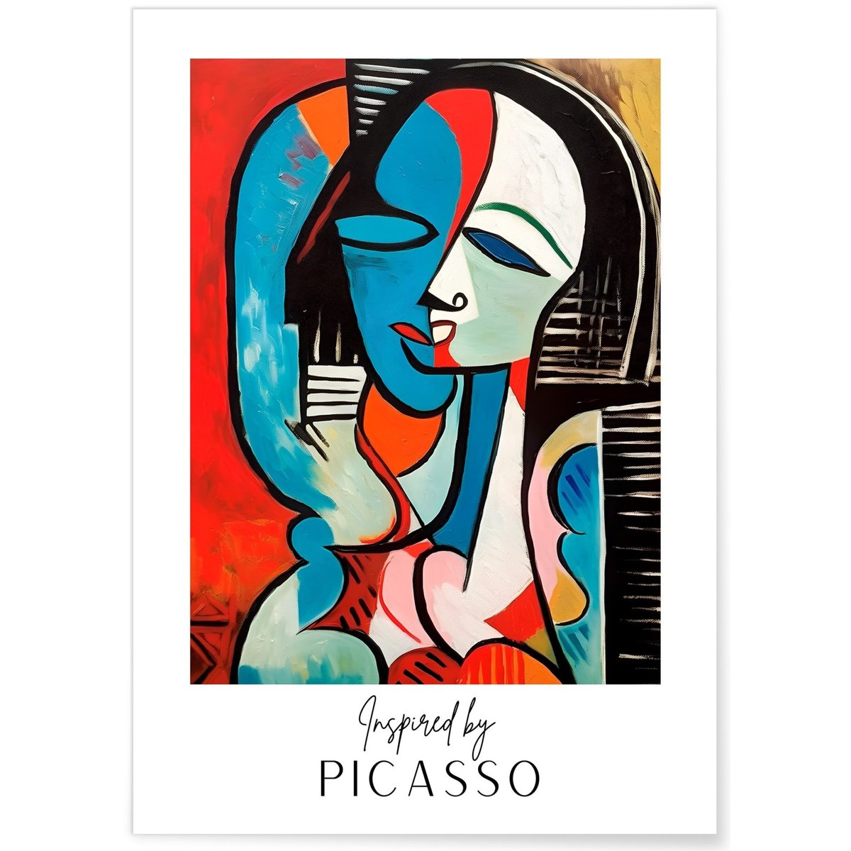 Affiche Picasso n°12 blanc, L'AFFICHERIE