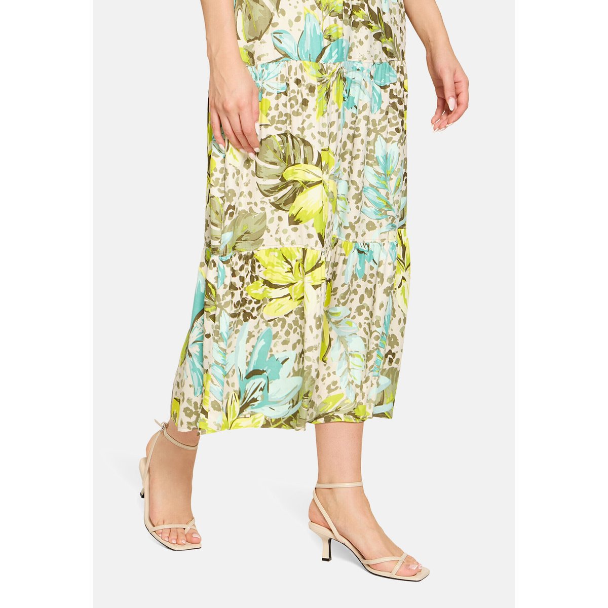 Jupe à enfiler à motifs beige/yellow, BETTY BARCLAY