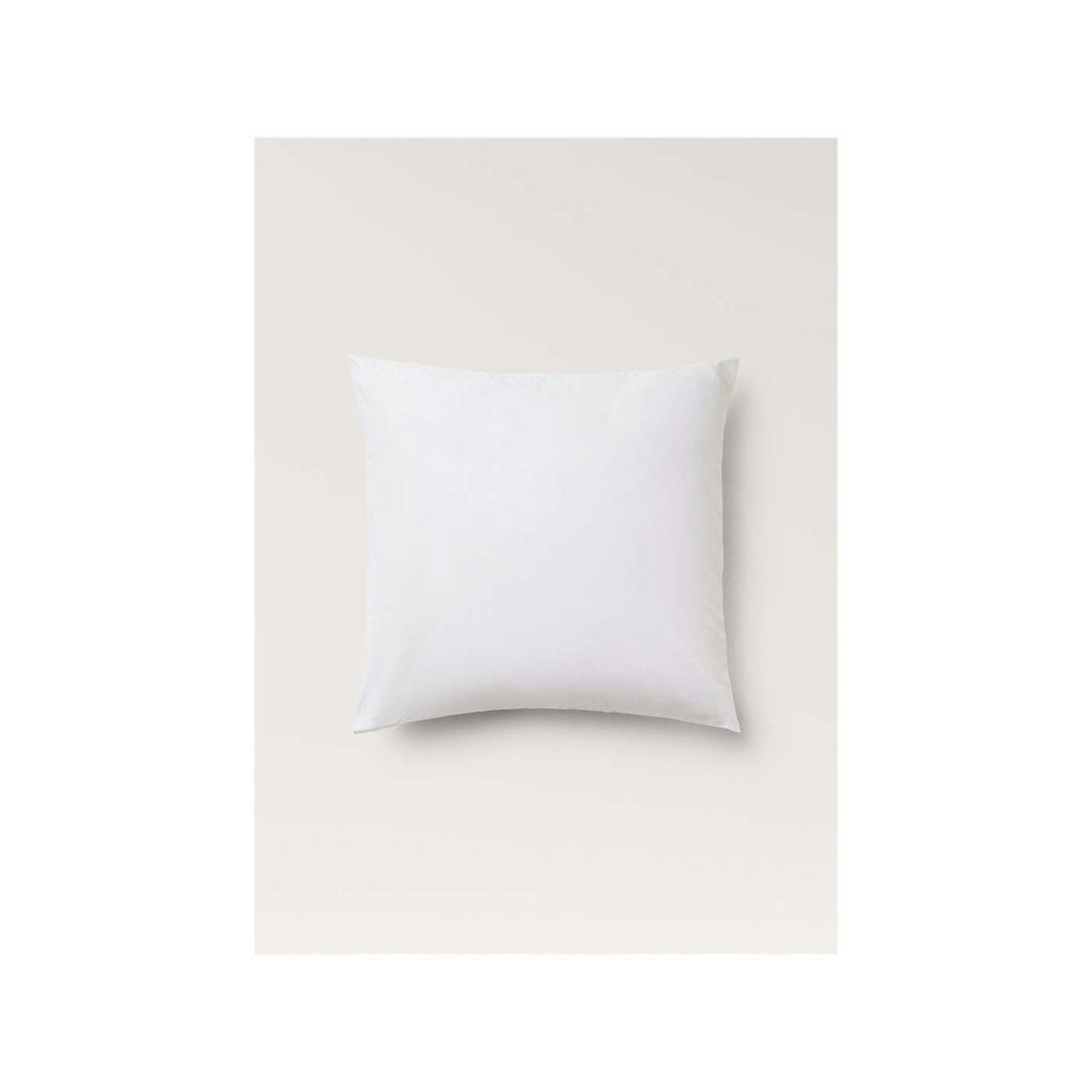 Deux taies d’oreiller percale de coton 60x60 cm blanc, MANGO HOME
