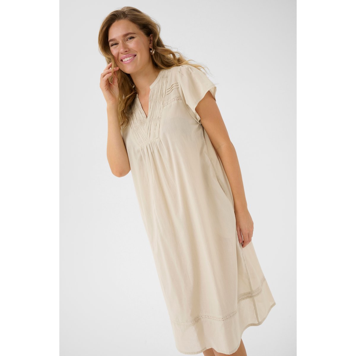 Dress gris feather gray, KAFFE