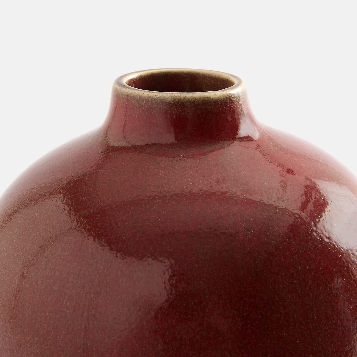 Vase soliflore décoratif en faïence, hauteur 17 cm, MODENE rouge cuivre, AM.PM