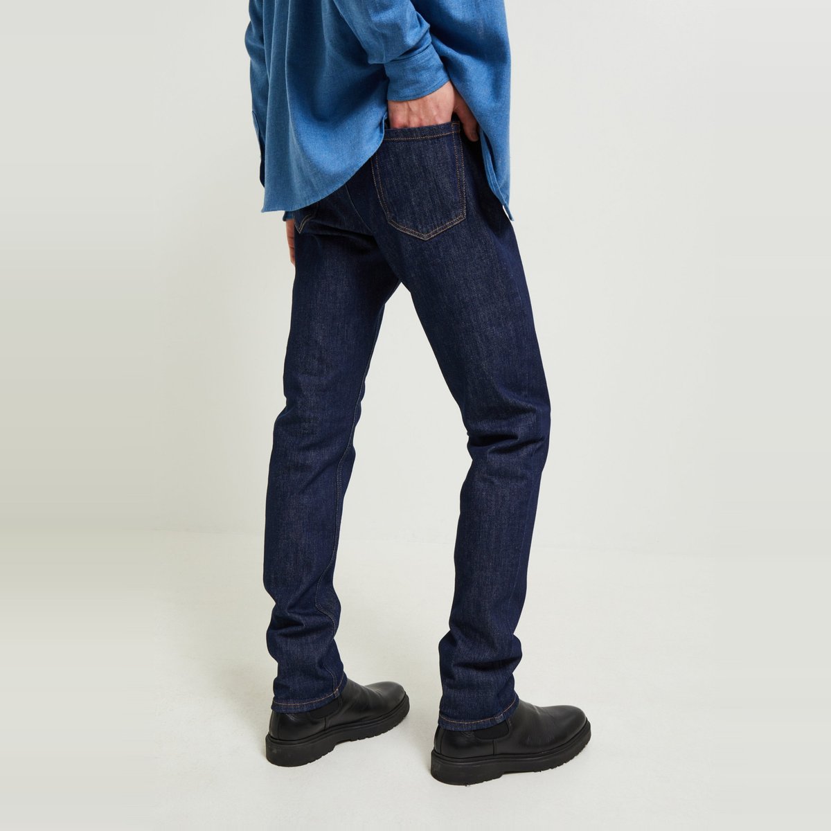 Jean slim contenant du coton BIO blue denim, MONOPRIX