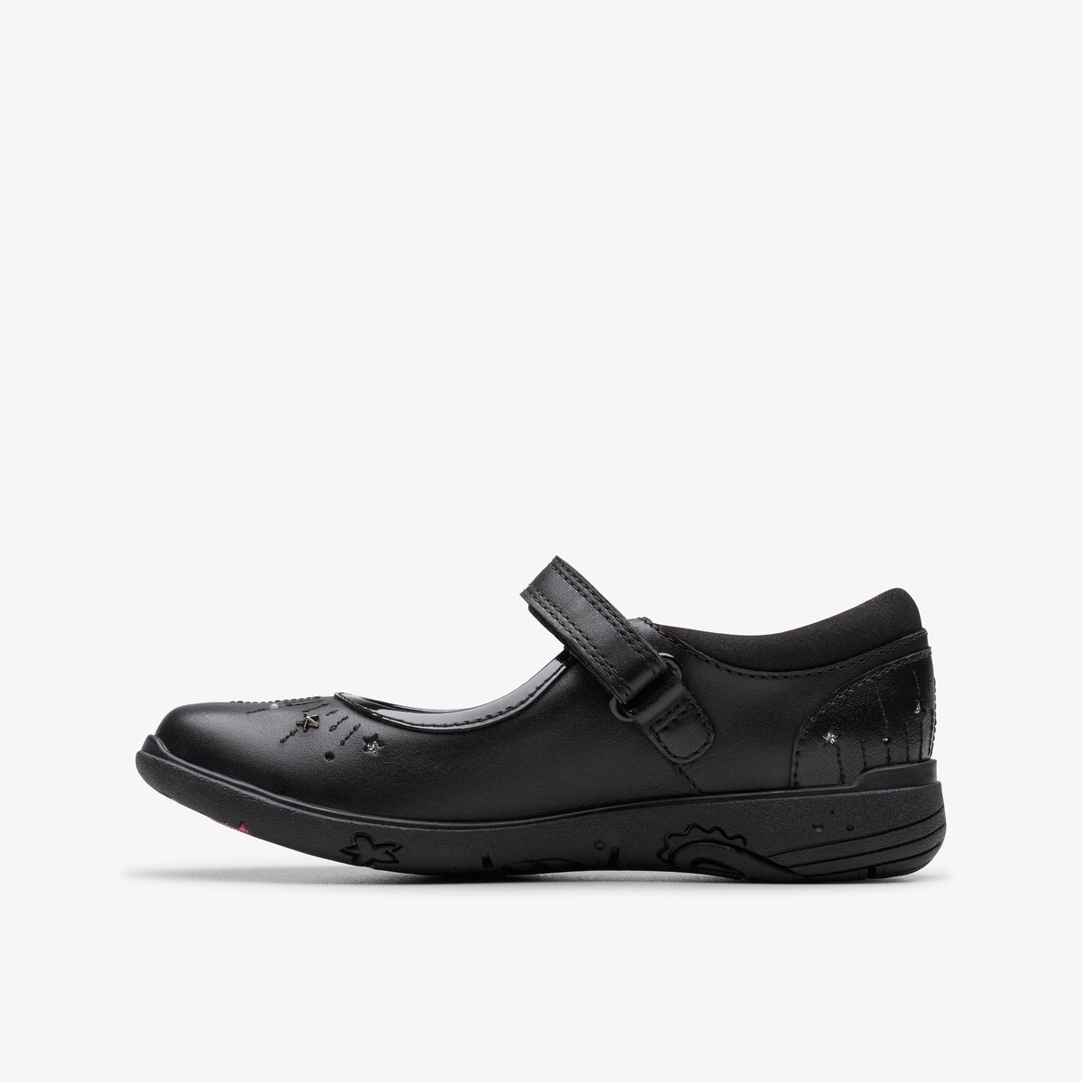 Ballerines Cuir Coupe Large RELDA WISH K noir, CLARKS