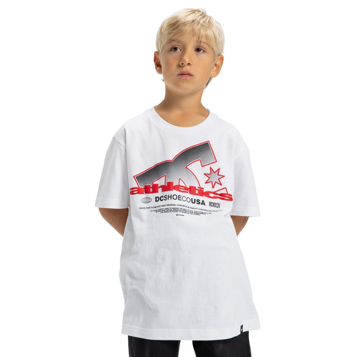 T-shirt à manches courtes SLATHLETIC. blanc white, DC SHOES