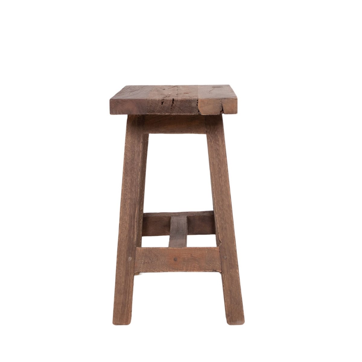Tabouret en teck H45cm- BARCELONA naturel, HOUSE NORDIC