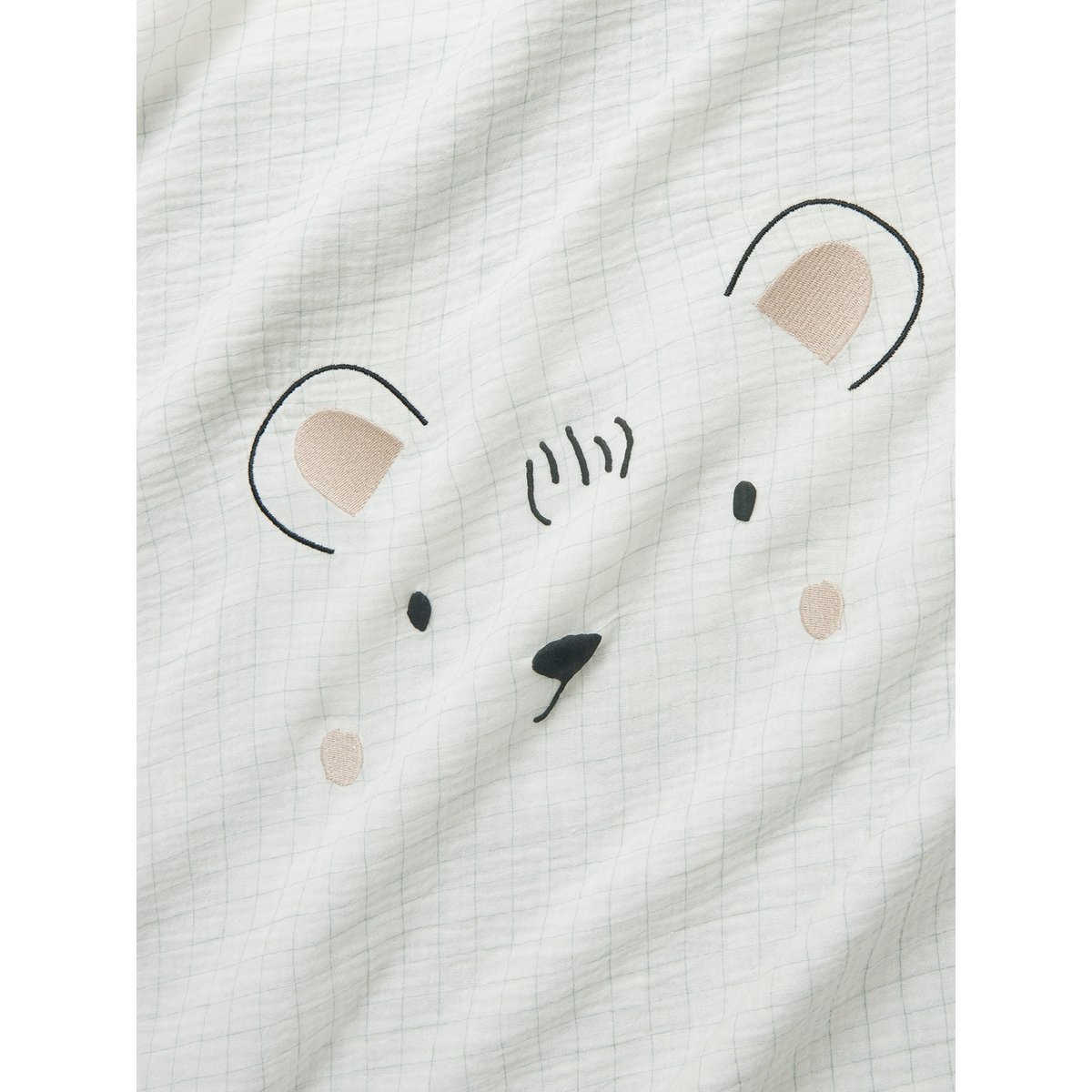 Lot de 3 langes en gaze de coton DANS LES BOIS multicolore, VERTBAUDET