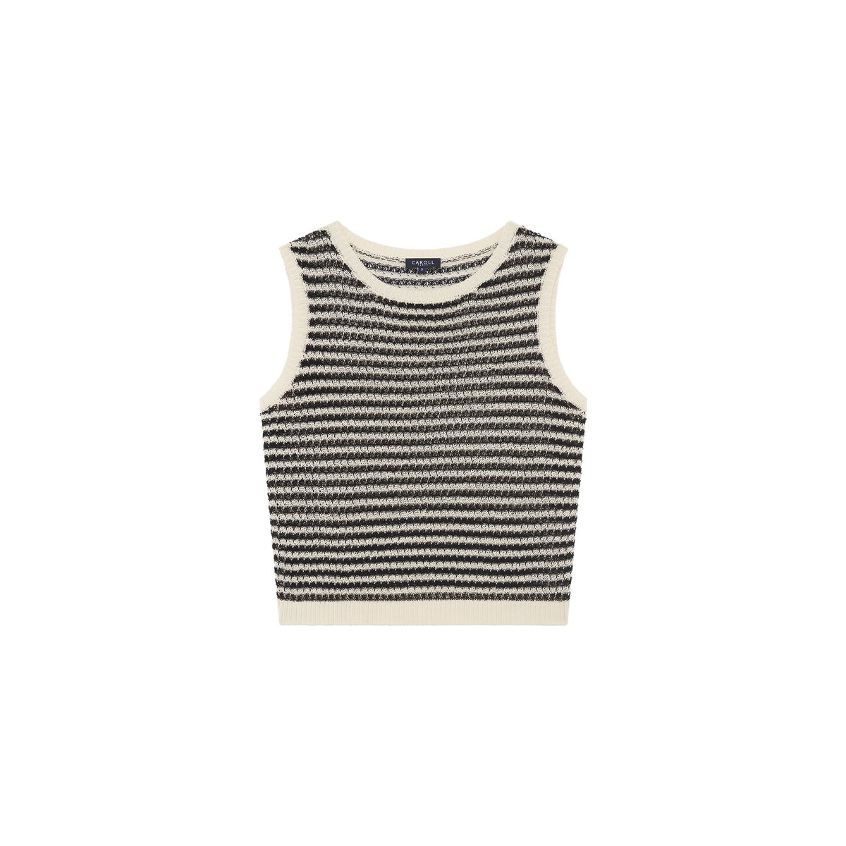 Pull droit col rond PULL MPAQUITA creme, CAROLL