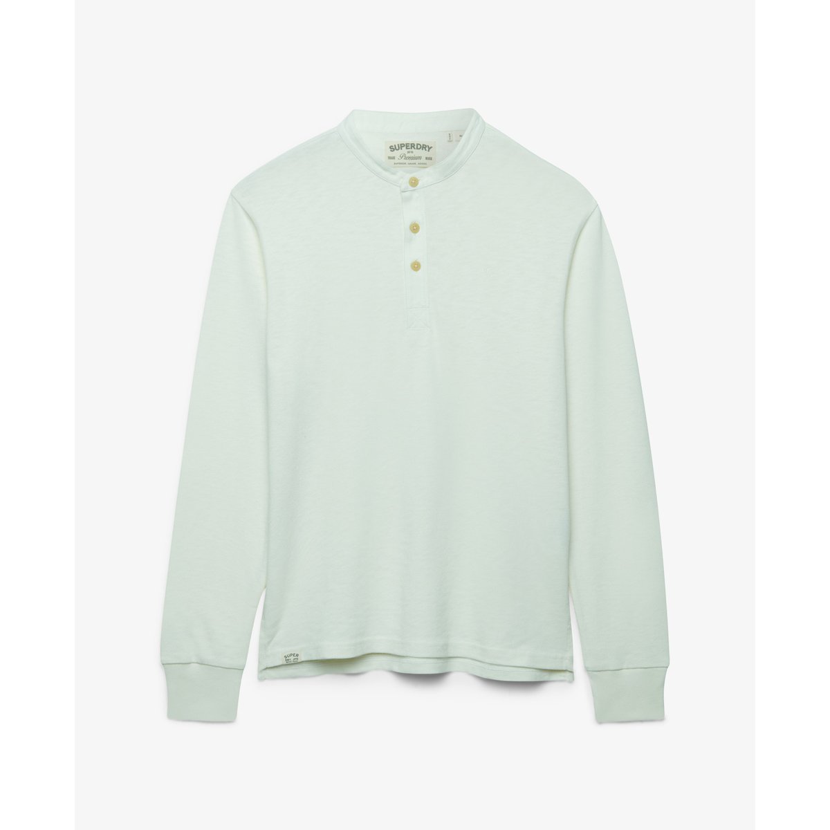 Top Grandad à Patte Coupe Décontractée blanc cassé, SUPERDRY